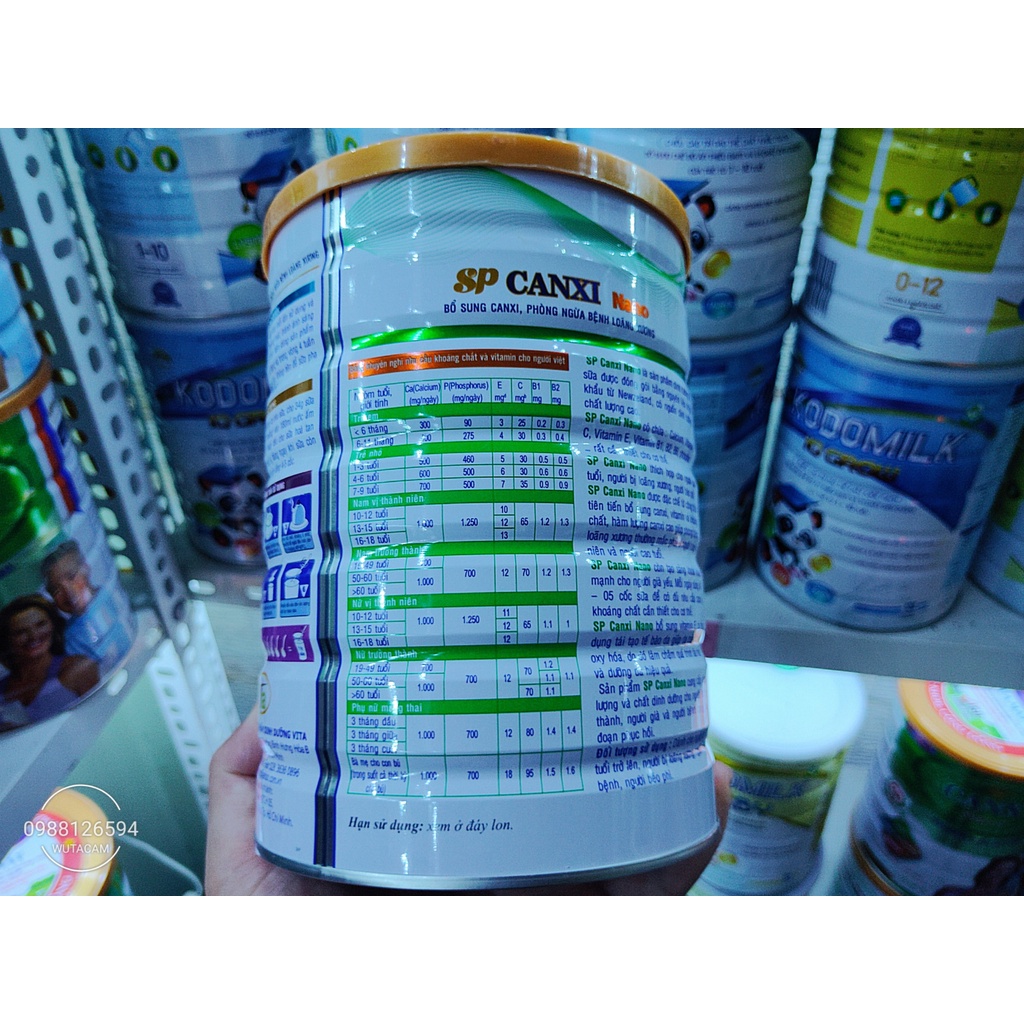 Sữa SP Canxi Nano-900G Bổ xung canxi,phòng loãng xương