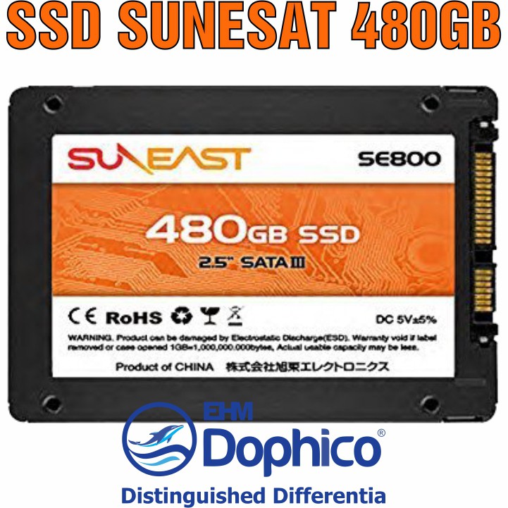 Ổ cứng SSD SunEast 480GB nội địa Nhật Bản – CHÍNH HÃNG – Bảo hành 3 năm – Tặng cáp dữ liệu Sata 3.0