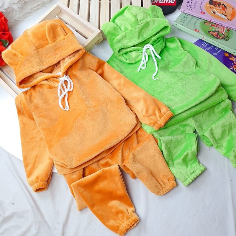 Freeship 50k/ ❤️ Bộ nhung tuyết cho bé trai/ gái.