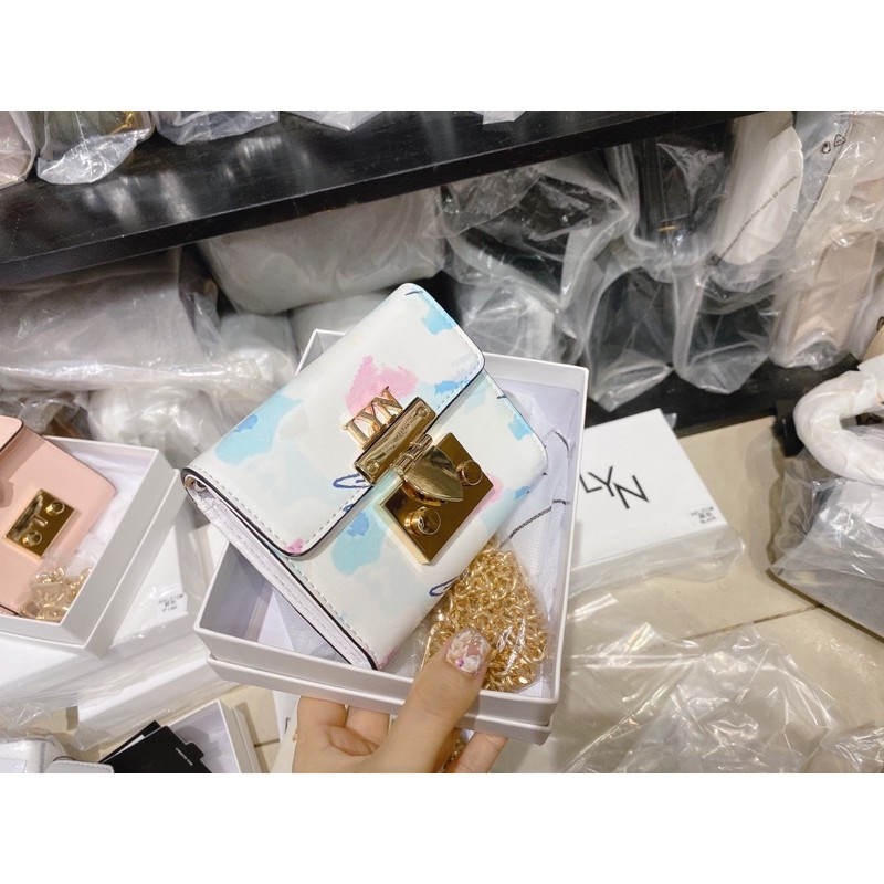 Ví lyn gấp mini kèm dây đeo