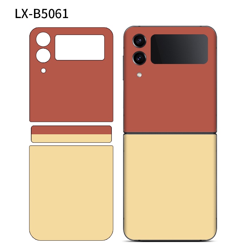 Miếng Dán Điện Thoại Dễ thương Samsung Galaxy Z Flip 4 5G Phim bảo vệ điện thoại di động ZFlip 3 Bản lề bảo vệ phim ZFlip Miếng Dán F7000 F7070 F7110 F7210 [No.55]