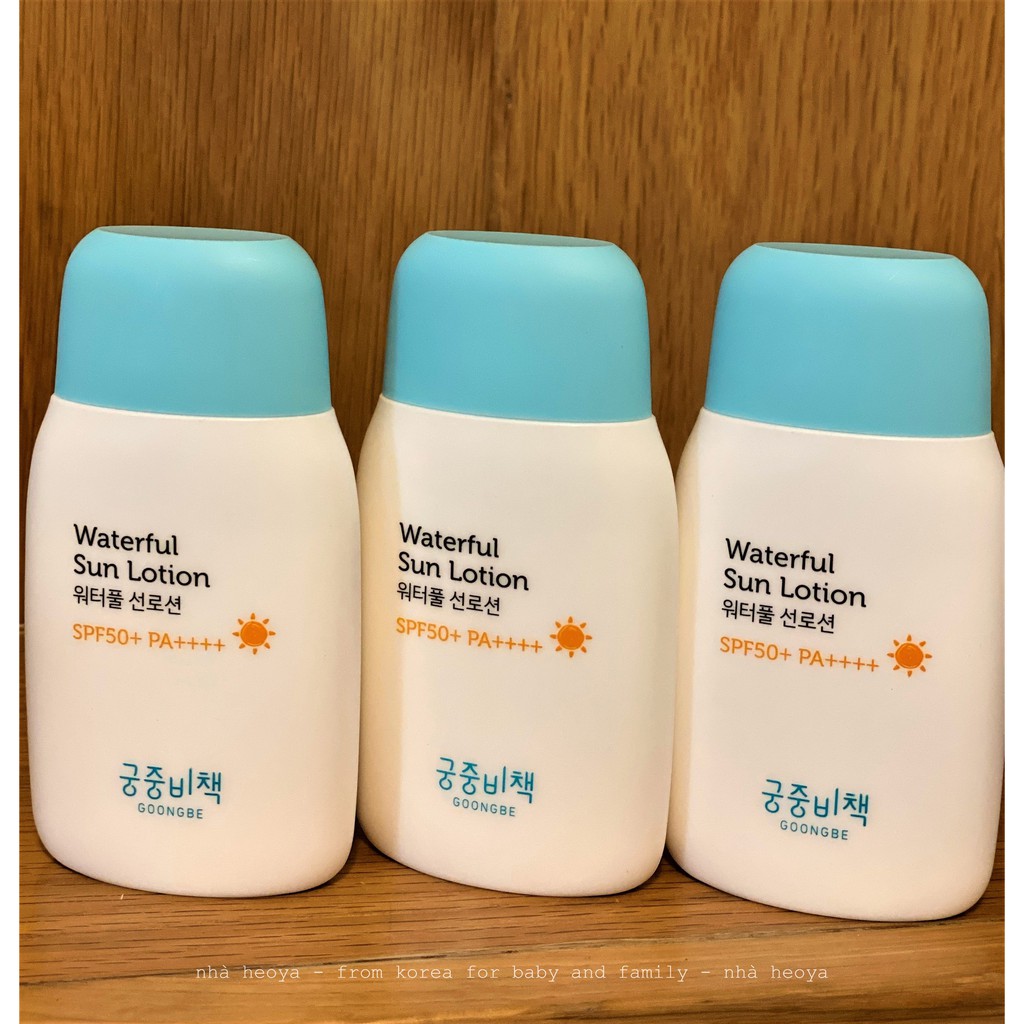 KEM CHỐNG NẮNG GOONGBE SIÊU LÀNH TÍNH DÀNH CHO BÉ - Goongbe Waterful Sun Lotion