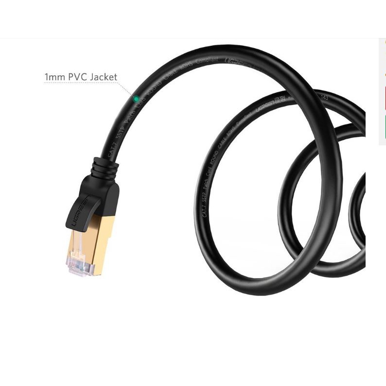 Cáp Mạng Cat 7 STP Chống Nhiễu Dây Tròn Dài 5M Ugreen 11271