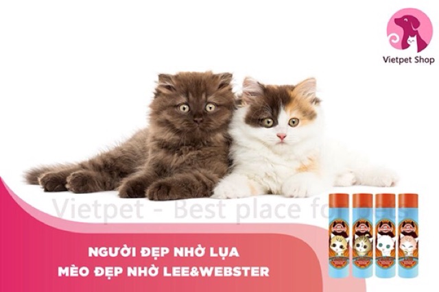 Dầu gội (Sữa tắm) cho mèo lông ngắn Lee&amp;Webster (NK Hàn Quốc)