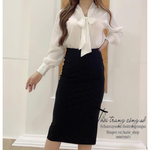 Chân Váy Bút Chì ,Chân Váy Công Sở Xẻ Sau Chất Thun Umi Co Giãn Dài 68cm.