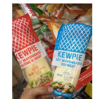 Sốt Mayonnaise Kewpie Hương Vị Nhật (300g) thơm ngon nắp đỏ hàng chuẩn