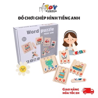 Đồ chơi ghép hình tiếng anh montessori woa toys giúp bé nhớ từ vựng tiếng anh