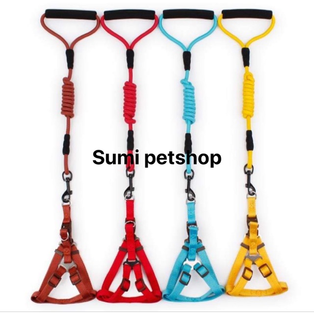 Full bộ Đai Yếm dây dắt cao cấp cho chó