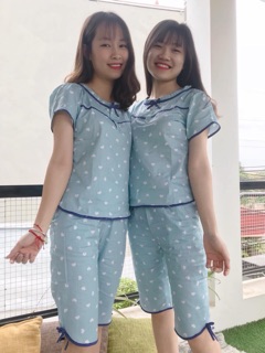 Bộ mặc nhà thô lụa