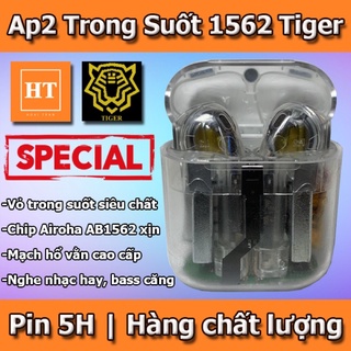 [Có Bảo Hành] Tai Nghe Air2 Phiên Bản Trong Suốt Cực Chất, Chip Airoha AB1562M/F, Mạch Hổ Vằn Cao Cấp, Nghe Nhạc Hay