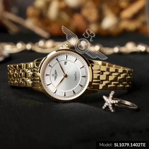 Đồng hồ Đôi SRWATCH SG1079.1402TE-SL1079.1402TE mặt kính Sapphire phong cách thời tr