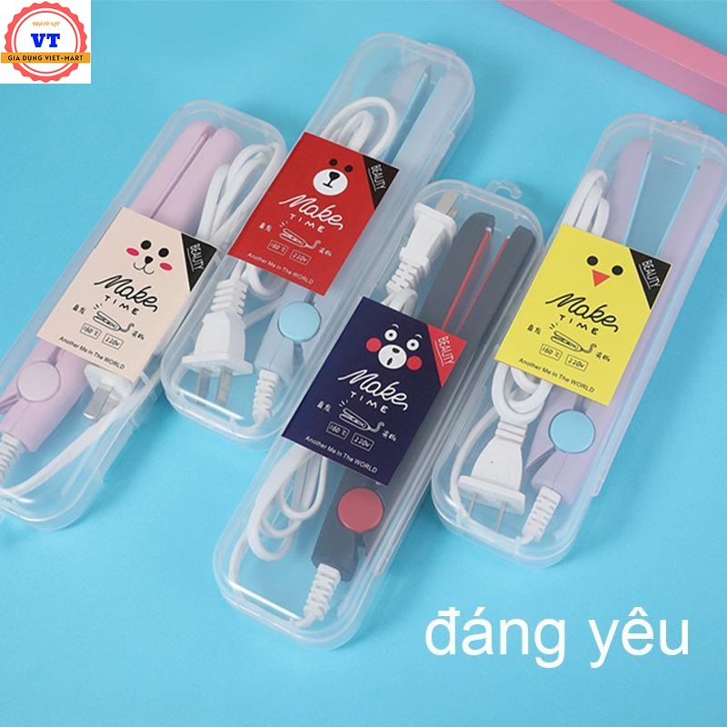Máy Duỗi Tóc, Ép Tóc, Kẹp Thẳng, Uốn Tóc, Uốn Cúp Xoăn Lọn Đa Năng Mini Cầm Tay Tiện Dụng Nhỏ Gọn Dễ Thương