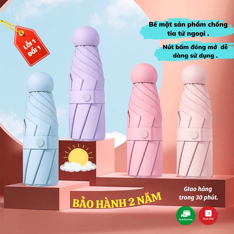 Dù Che Mưa Ô Che Nắng Gấp Gọn Chống Tia Cực Tím Tiện Lợi Du Che Mua Asaki