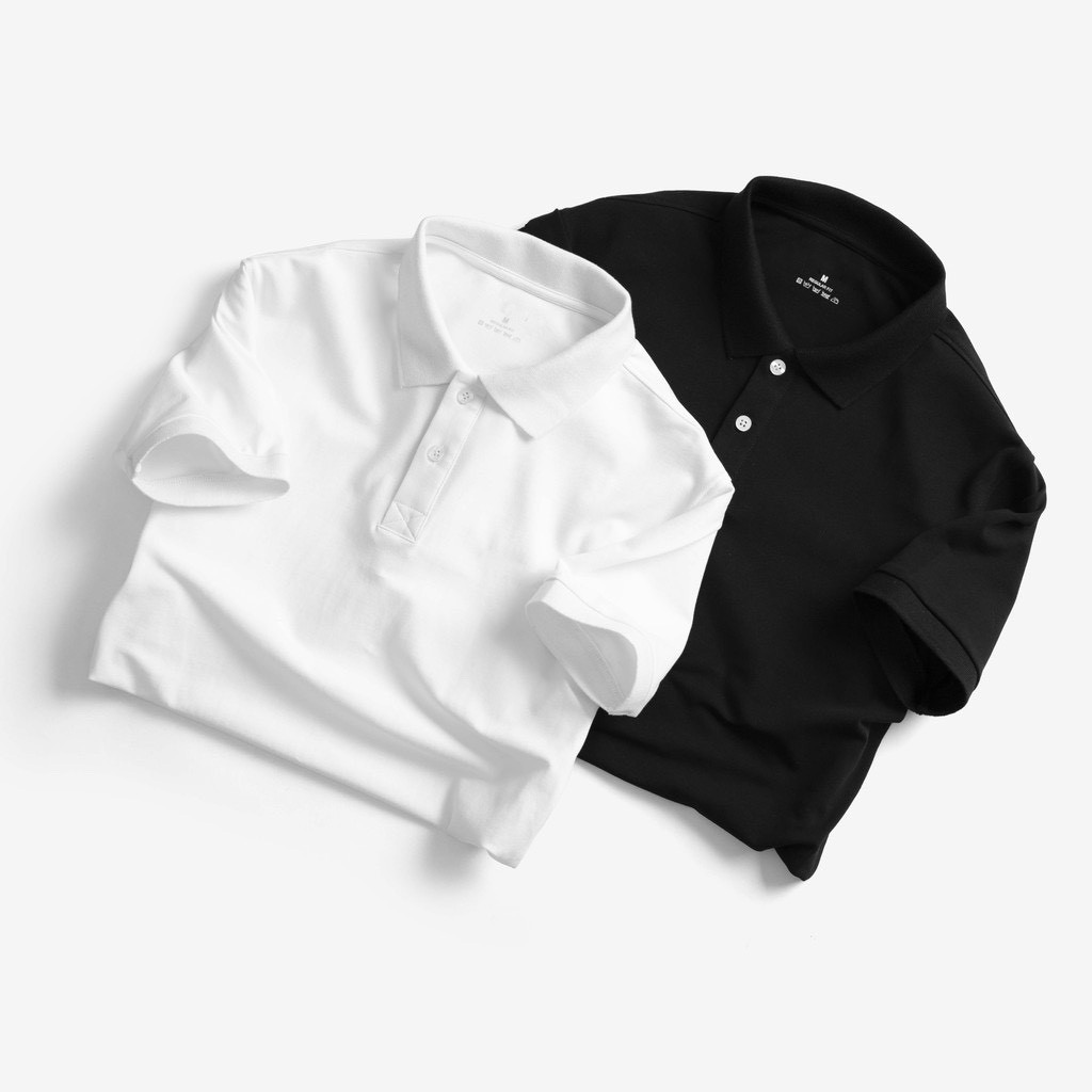 ÁO THỂ THAO NAM CỔ BẺ, TRƠN, ÁO CỘC NAM CHẤT LIỆU COTTON CÁ SẤU | BigBuy360 - bigbuy360.vn