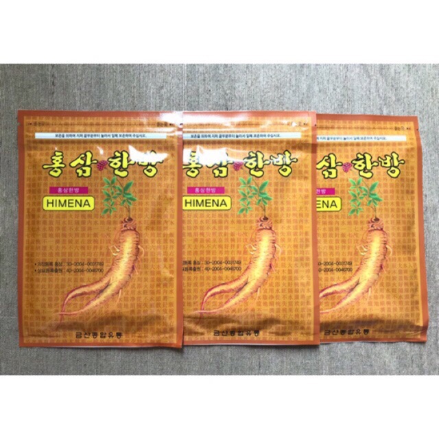 Cao Dán Hồng Sâm HIMENA Hàn Quốc, Túi 20 miếng