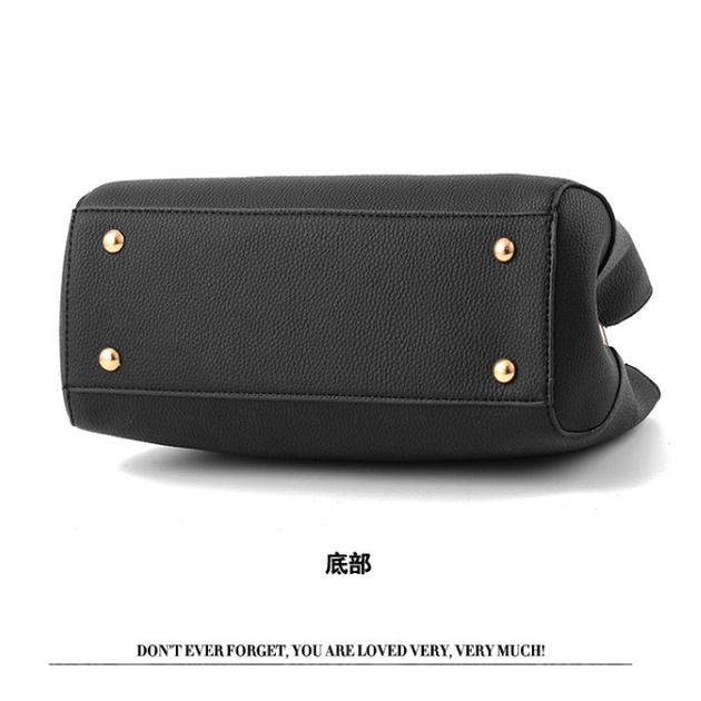 Túi xách tay nữ thời trang công sở da sần đính nơ BAG U DNO22
