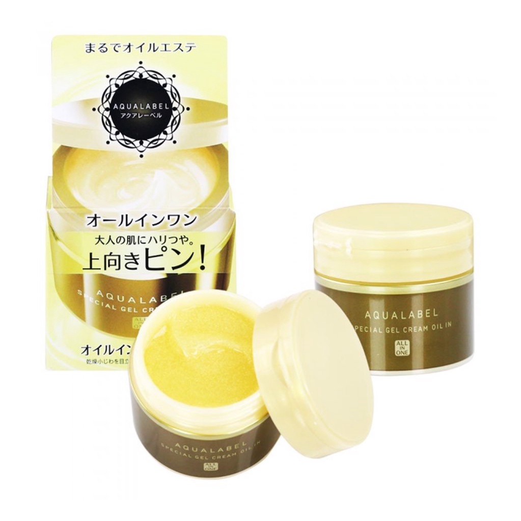 Kem dưỡng chống lão hoá Shiseido Aqualabel Special Gel Cream Oil In All In One 90g (Nội địa Nhật)