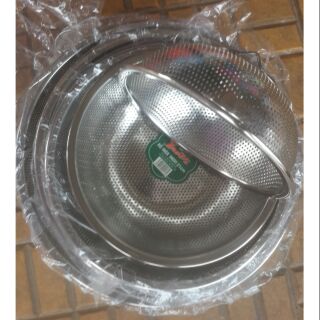 Rổ INoX dày lổ nhỏ 5 size 18~30 cm