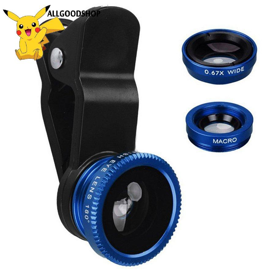 111all} 3 in 1 Fish Eye+Wide Angle+Macro Clip On Camera Lens Set for Mobile Phone | BigBuy360 - bigbuy360.vn