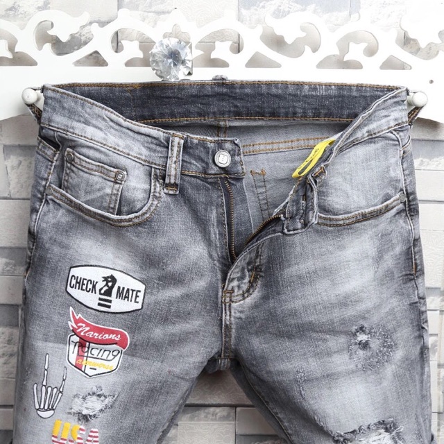 Quần short jean nam cào rách 161 | BigBuy360 - bigbuy360.vn