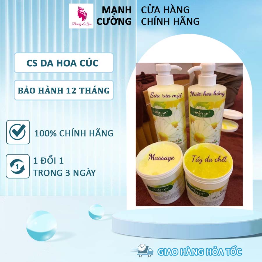 Bộ Chăm Sóc Da Hoa Cúc Chuyên dùng cho Spa