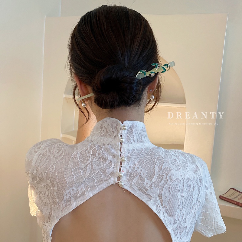 Kẹp Tóc Bằng Tre Phong Cách Trung Hoa Cổ Điển Hợp Thời Trang