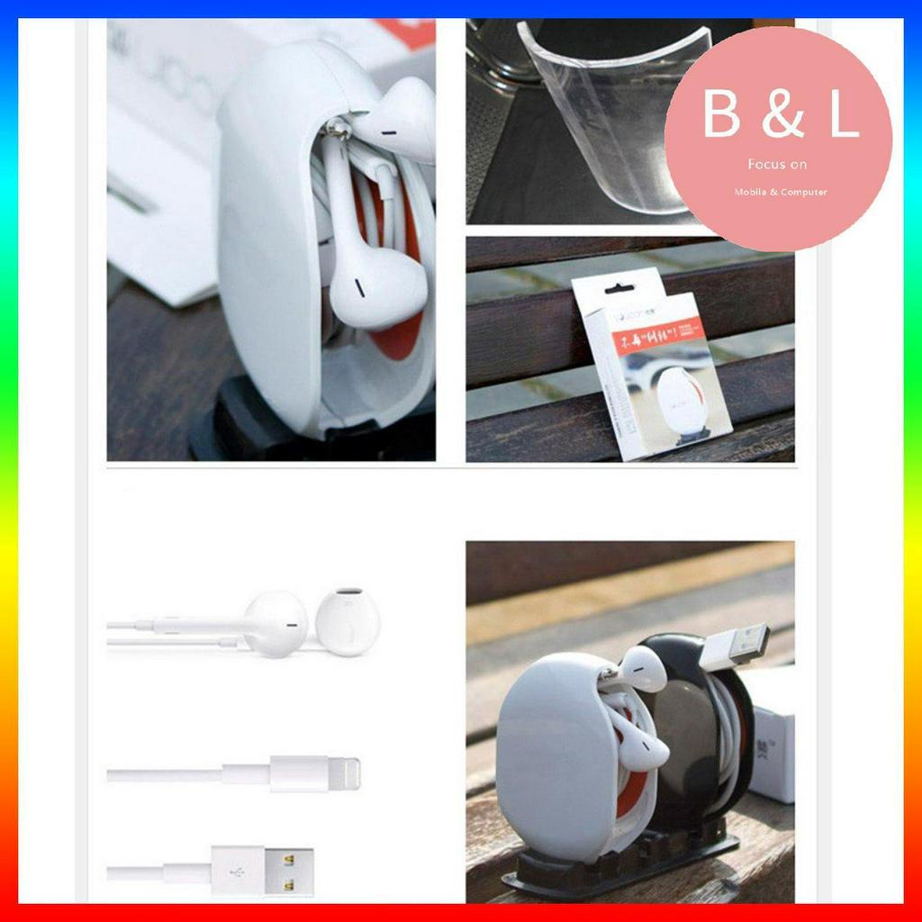 Hộp đựng tai nghe quấn dây cáp dữ liệu điện thoại di động