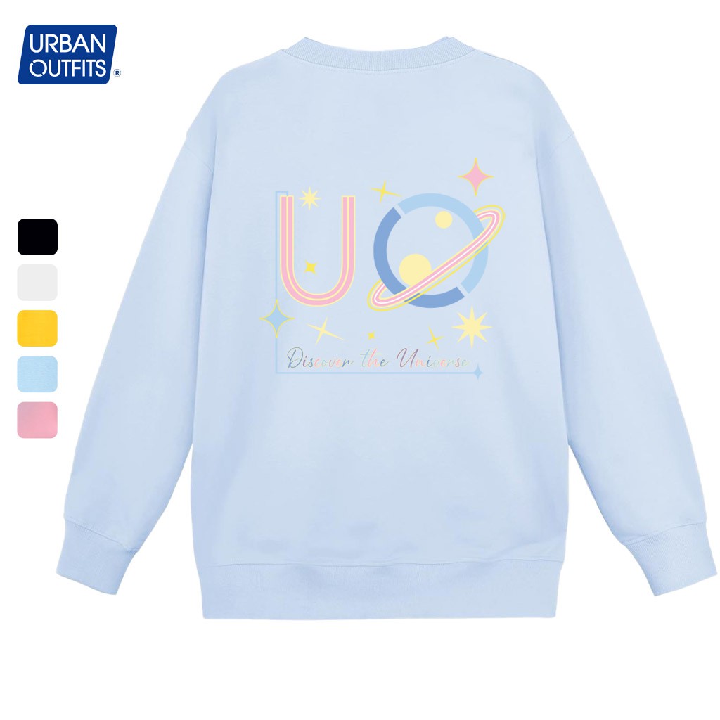 Áo Sweater Form Rộng Nữ Nam URBAN OUTFITS In UO Discover SWO34 Thun Cotton Nỉ 4 Chiều Local Brand