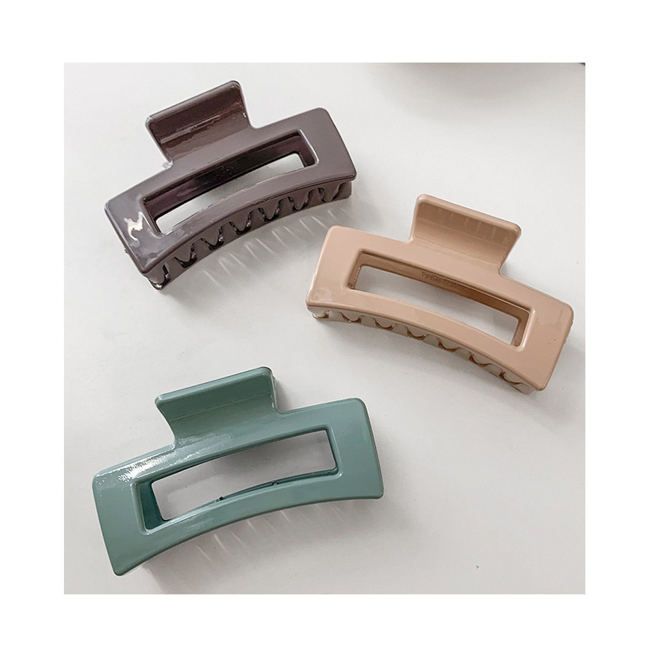 Kẹp tóc kiểu dáng đơn giản chất liệu acrylic phong cách Hàn Quốc xinh xắn cho nữ K04