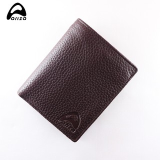 Bóp Ví nam may da bò thật 100% ariza da Miu nâu cam kết da thật kèm thẻ bảo hành 12 tháng