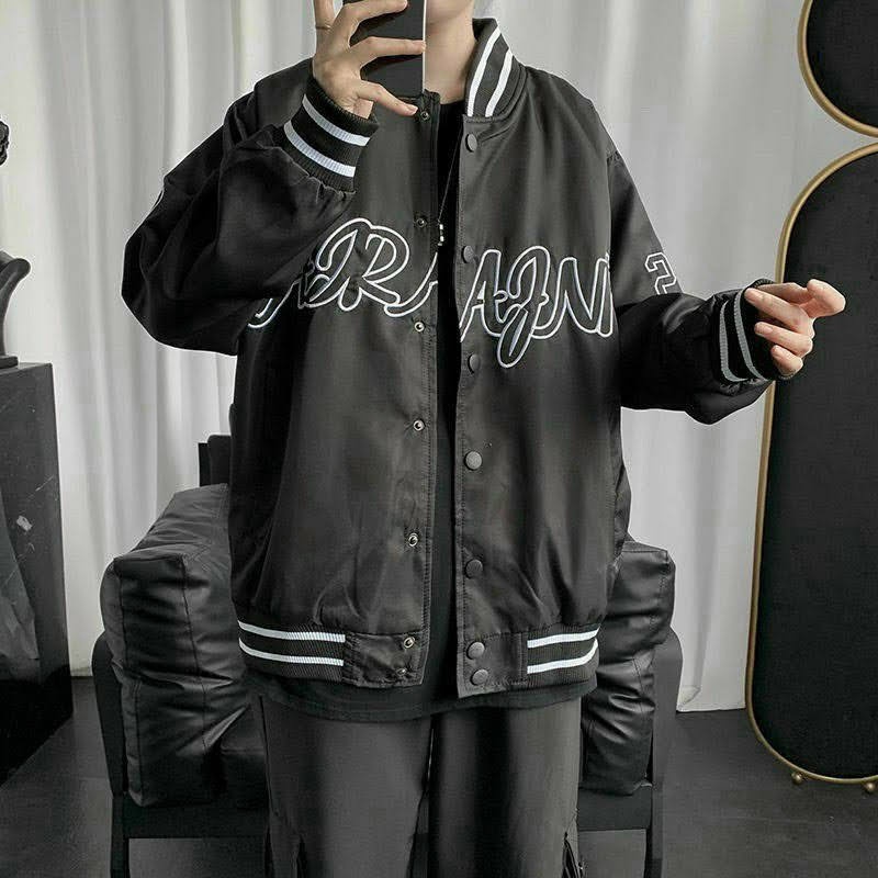 Áo Bomber unisex Tabishop áo khoác dù nam nữ mặc được, 2 màu Đen Trắng, from đẹp