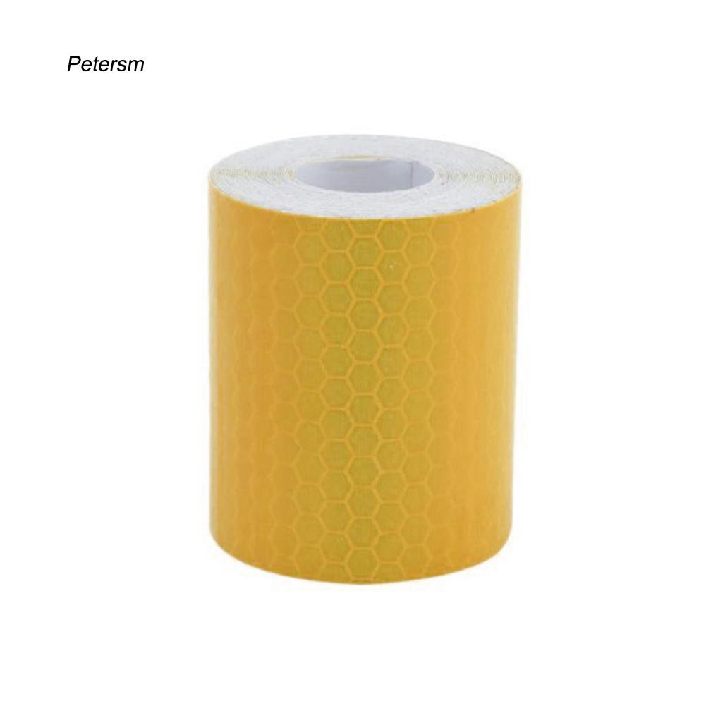 Cuộn băng keo cảnh báo màu dạ quang kích thước 1mx5cm dành cho xe hơi