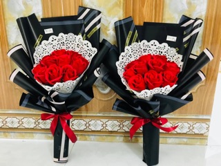 Bó Hoa Hồng Sáp Thơm 20 bông ( ảnh thật )