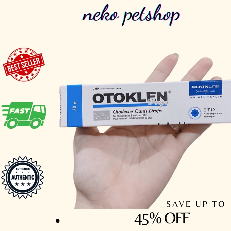 Otoklen nhỏ tai rận tai, viêm tai cho chó mèo