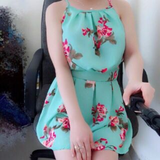 Sét váy voan có quần bên trong