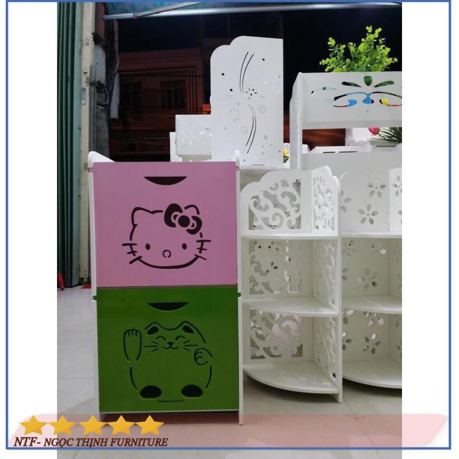 🍀Tủ đầu giường hiện đại mèo Kitty NTF275