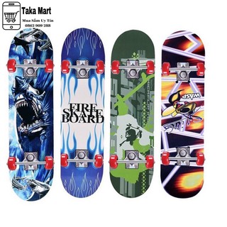 Ván Trượt Trẻ Em, Ván Trượt Thể Thao Gỗ Phong Ép Skateboard Cao Cấp Nhiều Hình Siêu Nhân, Cá Mập, Con Ong,..Đáng Yêu