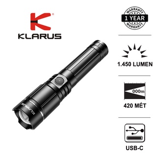 Đèn pin zoom klarus a2 pro độ sáng 1450 lumen chiếu xa 420m cổng sạc usb-c pin 21700 4000mah