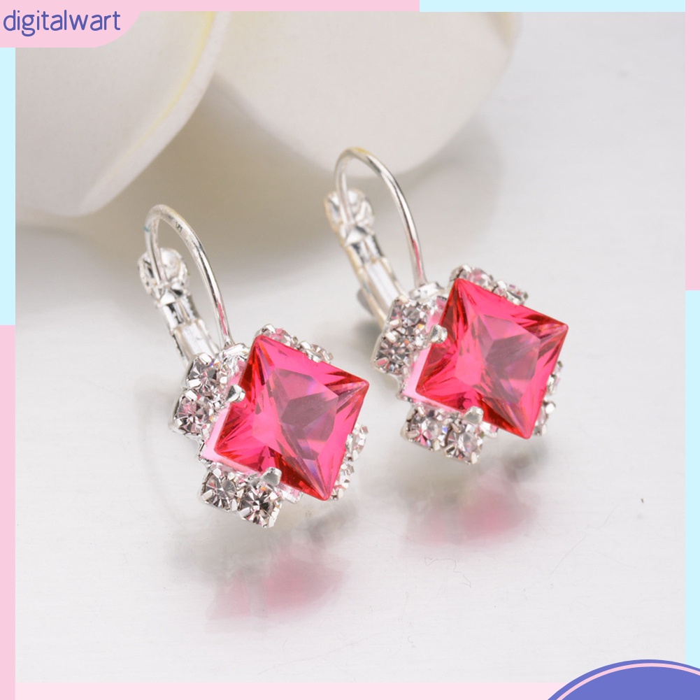 Khuyên Tai Nữ Trang Đính Đá Pha Lê Tạo Hình Độc Đáo