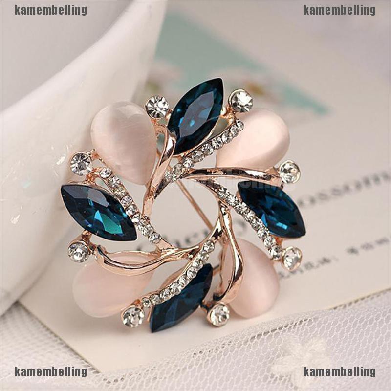 1 Huy Hiệu Cài Áo Hình Bauhinia Đính Pha Lê Thời Trang