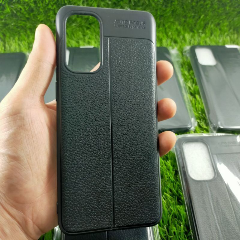 Ốp lưng silicon dẻo giả da Auto Focus cao cấp dành cho OPPO Reno 5/reno 6/reno 6 pro