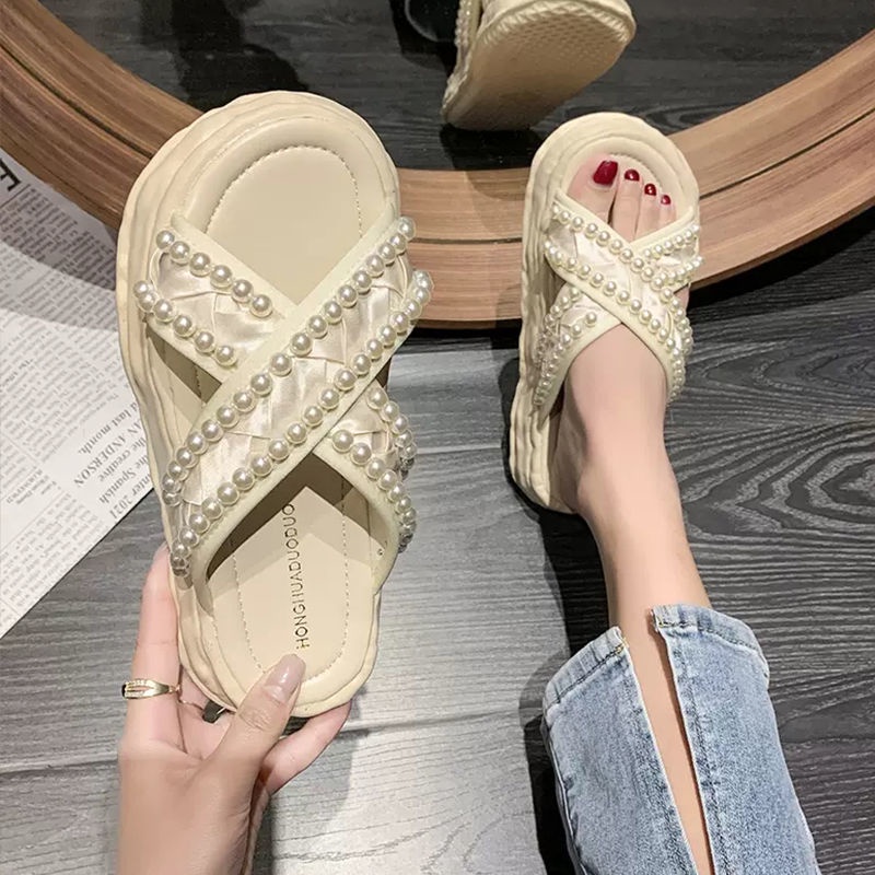 Sandal Đế Dày Cao Cấp Thiết Kế Mới Thời Trang Dành Cho Mùa Hè