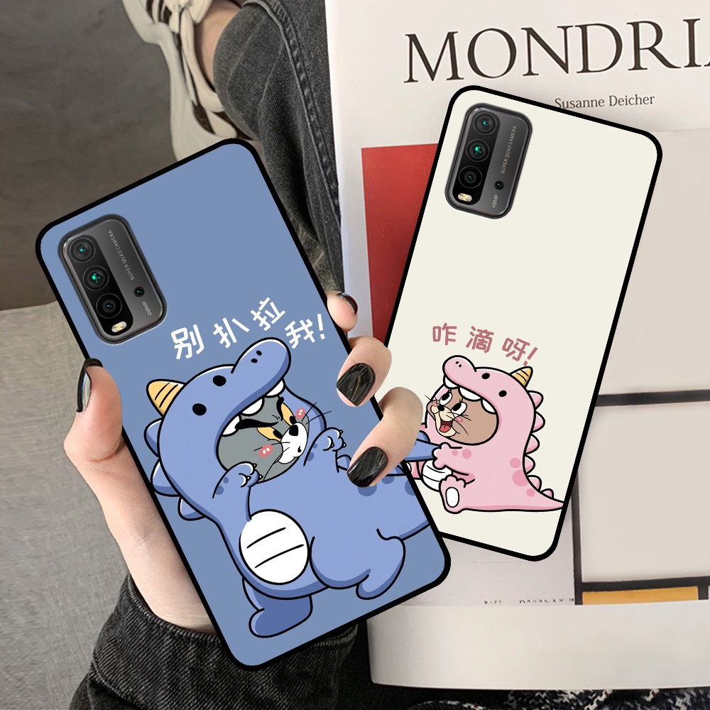 Ốp Xiaomi Redmi 9T / Poco M3 in hình cặp đôi doremon, hổ, khủng long dễ thương