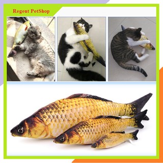 Đồ chơi cá nhồi bông có khóa kéo để nhồi catnip