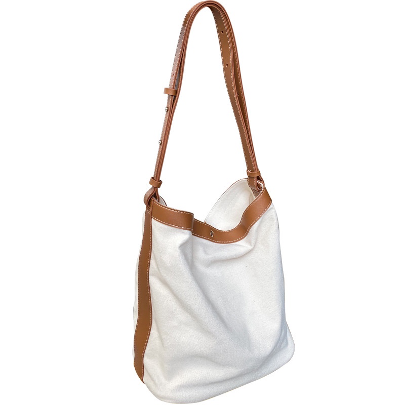 Túi vải Cỡ Lớn Thiết Kế Đơn Giản Phong Cách Nhật Hàn Cho Học Sinh