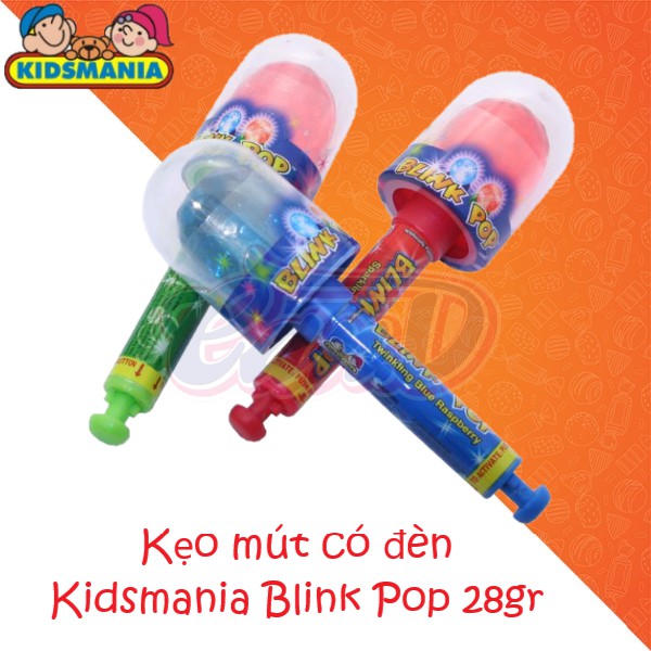 Kẹo mút có đèn Kidsmania Blink Pop 28gr