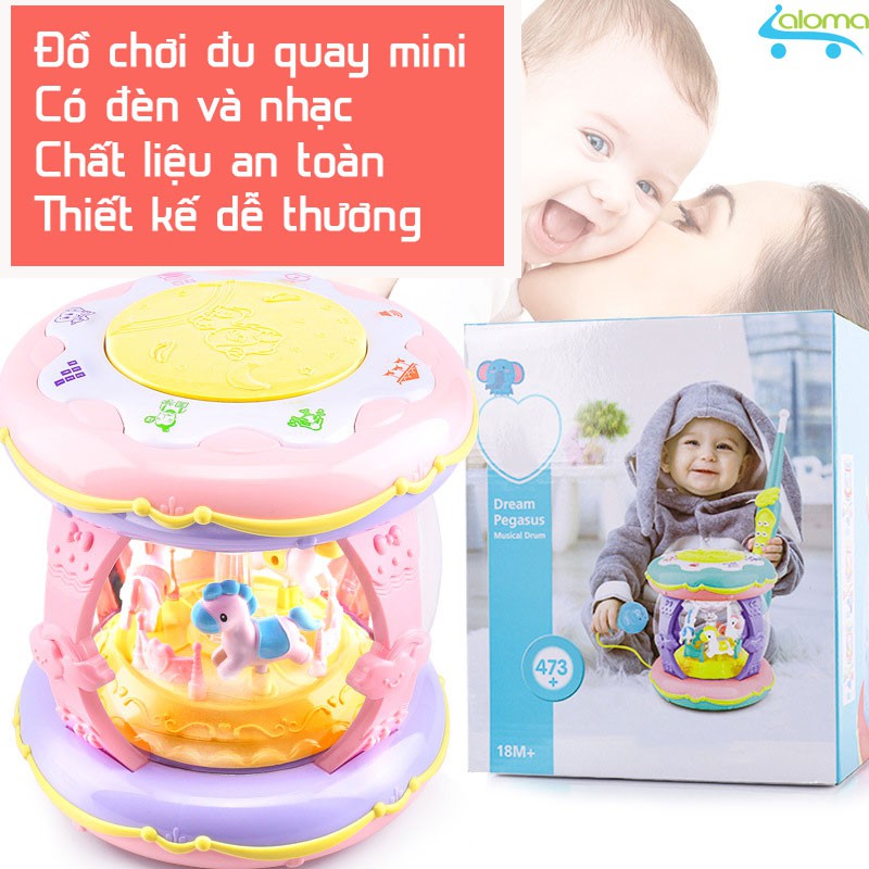 Đồ chơi đu quay mini phát nhạc cho bé UDARY UR-DL22