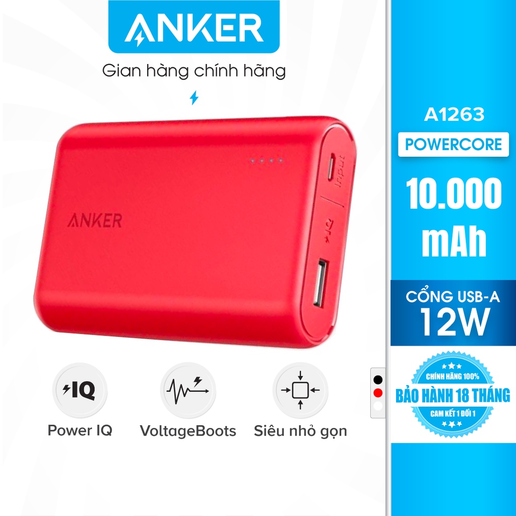 Pin sạc dự phòng ANKER PowerCore 10000mAh - A1263