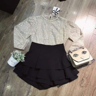 Quần giả váy 2 tầng