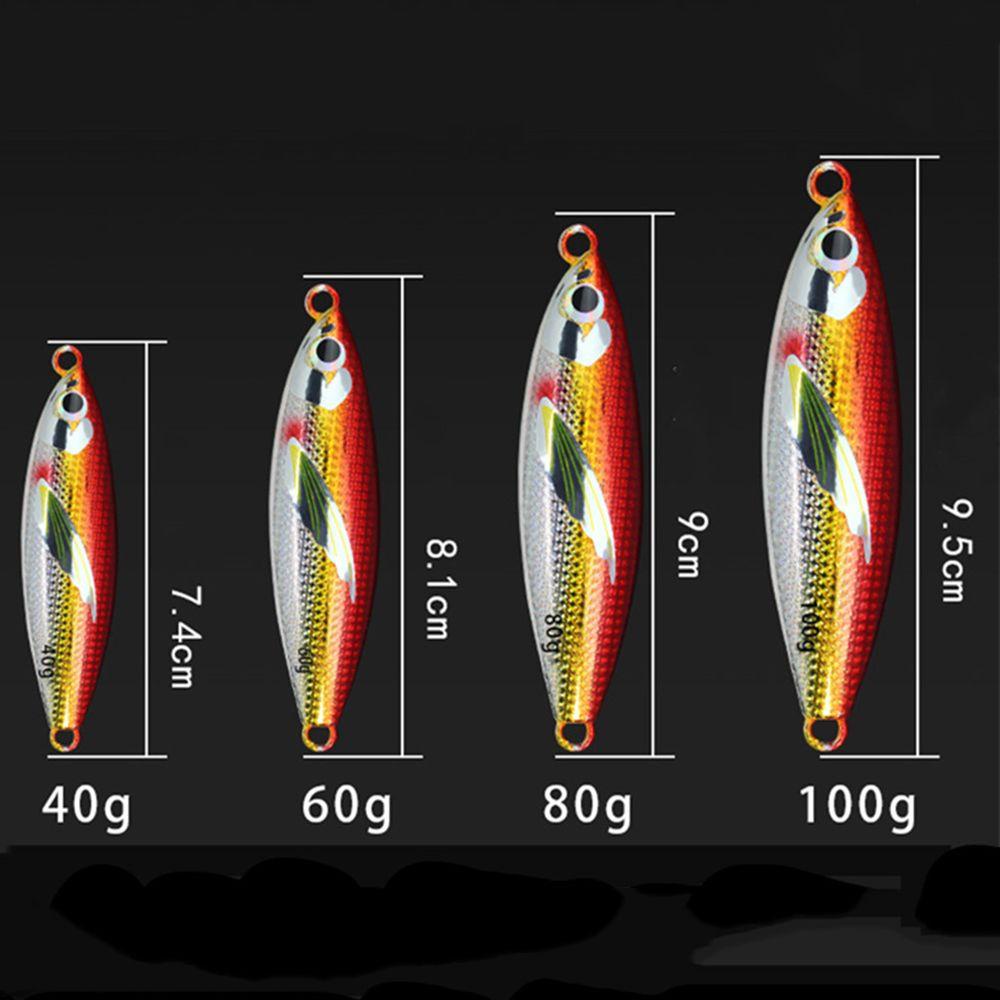 MYRONGVN 40g 60g 80g 100g Metal Metal Jig Fish Accessories Lead Casting Spoon Lure Fishing Lures
